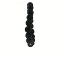 Matte Black Lava Stone Beaded Stretch Bracelet