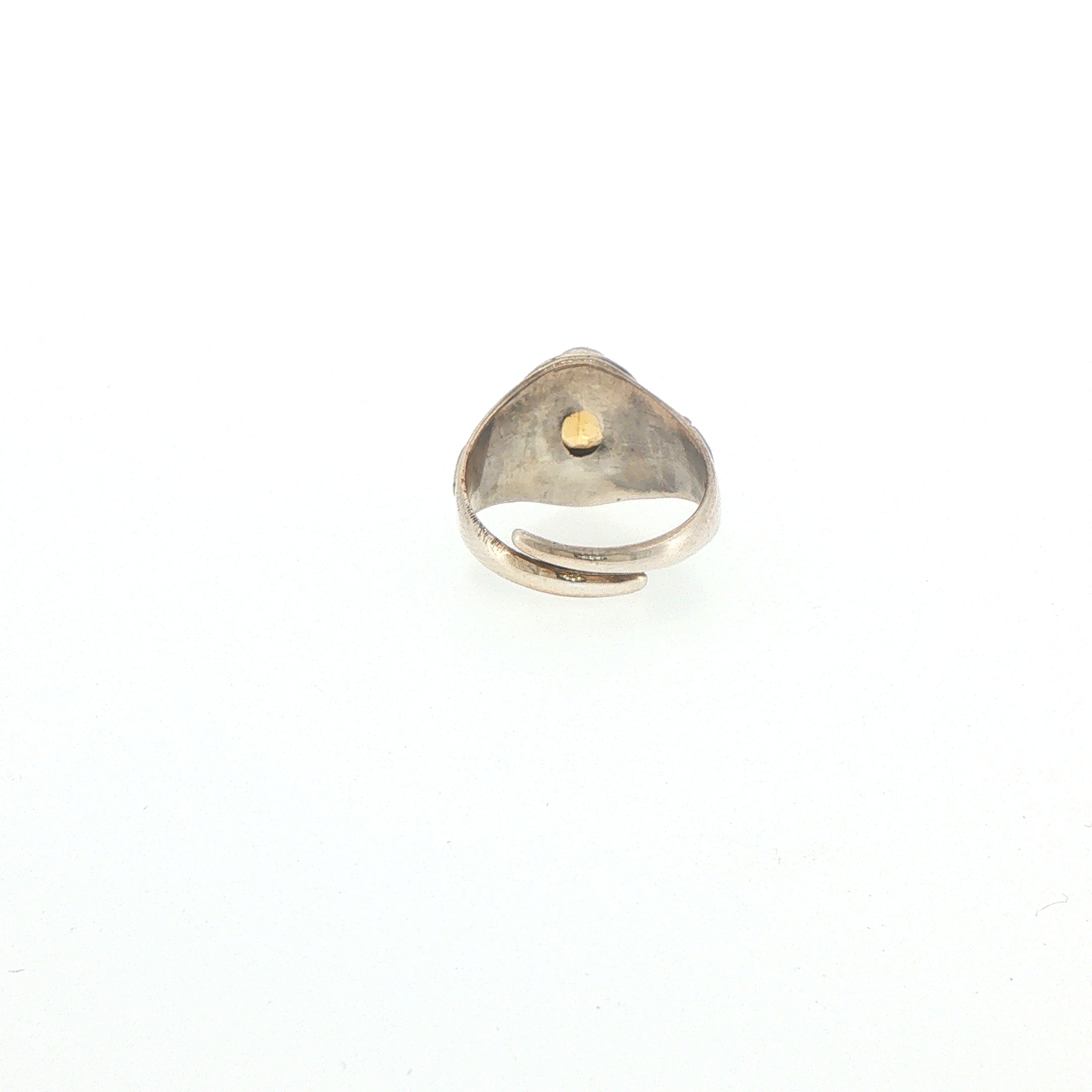 Oval Citrine Filigree Solitaire Ring in Silver