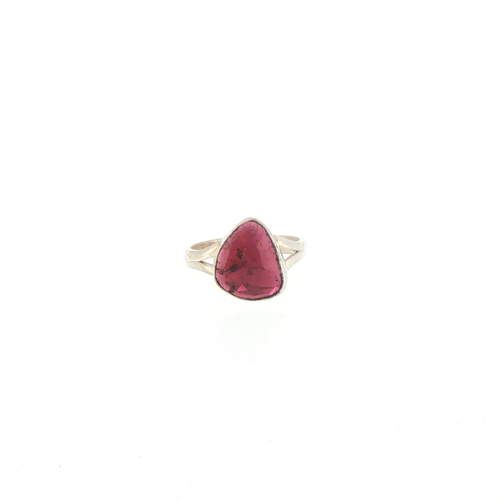 Tourmaline Solitaire Ring in Silver