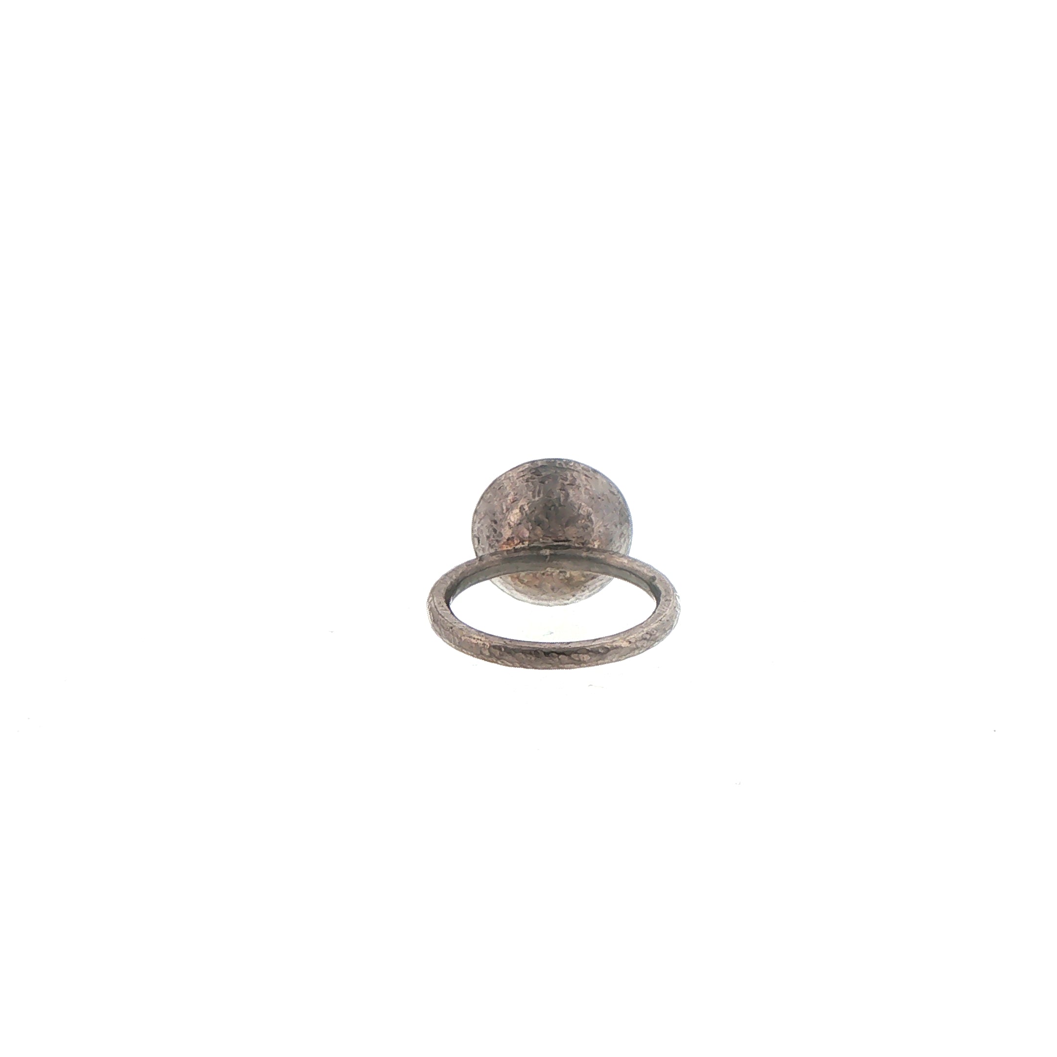 Green Chalcedony Bezel Set Solitaire Ring in Silver