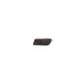 Horizontal Raw Tourmaline Solitaire Ring — Silver