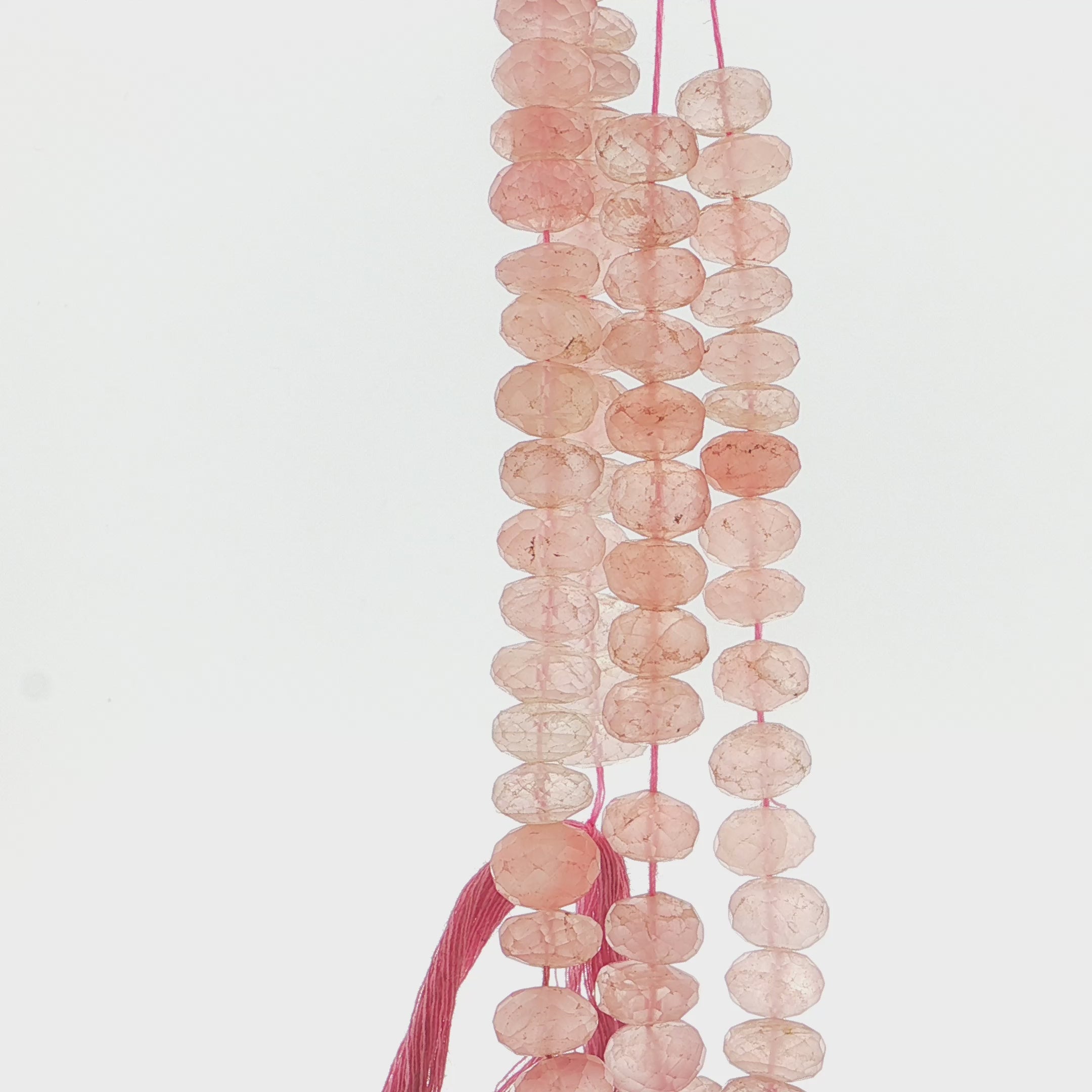 Faceted Rose Quartz Beads